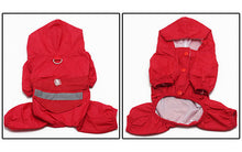 Load image into Gallery viewer, Pet Cat Dog Raincoat Hooded Reflective Puppy Small Dog Rain Coat Waterproof Jacket for Dogs Soft Breathable Mesh Dog Clothes
