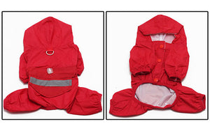 Pet Cat Dog Raincoat Hooded Reflective Puppy Small Dog Rain Coat Waterproof Jacket for Dogs Soft Breathable Mesh Dog Clothes